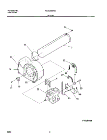 09 - Motor parts for Frigidaire Dryer GLGQ332AS3 from AppliancePartsPros.com