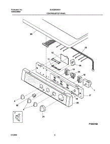 07 - Control Panel parts for Frigidaire Dryer GLGQ642AS1 from AppliancePartsPros.com