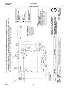 12 - Wiring Diagram parts for Frigidaire Dryer FGR231AS4 from AppliancePartsPros.com
