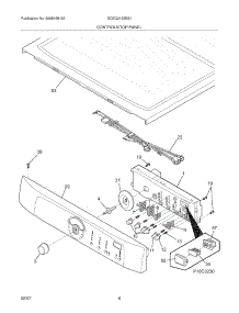 07 - Controls / Top Panel parts for Frigidaire Dryer GCEQ2152ES1 from AppliancePartsPros.com