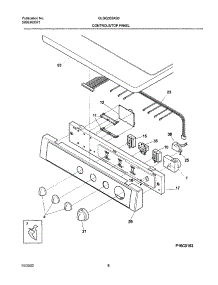 07 - Control Panel parts for Frigidaire Dryer GLGQ332AS0 from AppliancePartsPros.com