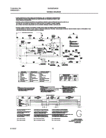 12 - 134064000 Wiring Diagram parts for Frigidaire Dryer GLGQ332AS0 from AppliancePartsPros.com