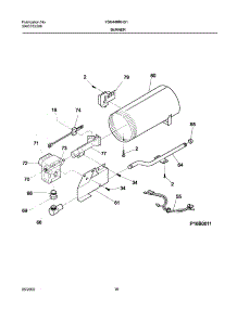 11 - Burner,Valve parts for Frigidaire Dryer FSG446RHS1 from AppliancePartsPros.com