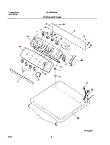 07 - Controls parts for Frigidaire Dryer GLGR642AS4 from AppliancePartsPros.com