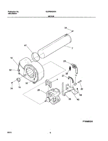 09 - Motor parts for Frigidaire Dryer GLGR642AS4 from AppliancePartsPros.com