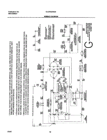 12 - Wiring Diagram parts for Frigidaire Dryer GLGR642AS4 from AppliancePartsPros.com