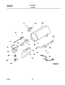 11 - Burner,Valve parts for Frigidaire Dryer GLGQ642AS1 from AppliancePartsPros.com