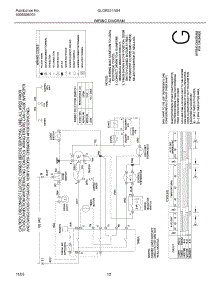 12 - Wiring Diagram parts for Frigidaire Dryer GLGR331AS4 from AppliancePartsPros.com