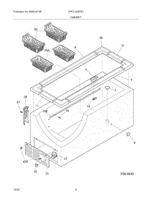 05 - Cabinet parts for Frigidaire Freezer AFFC1526DW1 from AppliancePartsPros.com