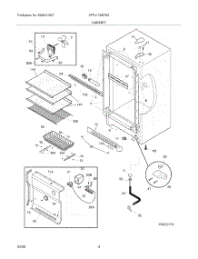05 - Cabinet parts for Frigidaire Freezer AFFU1766DW2 from AppliancePartsPros.com