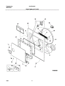 05 - Front Panel / Lint Filter parts for Frigidaire Dryer GLGR341AS2 from AppliancePartsPros.com