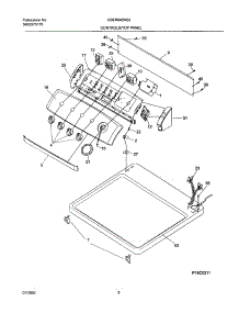 07 - Control Panel parts for Frigidaire Dryer GSER642AS2 from AppliancePartsPros.com
