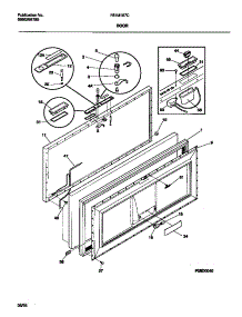 02 - Door parts for Frigidaire Freezer F81M187CW0 from AppliancePartsPros.com