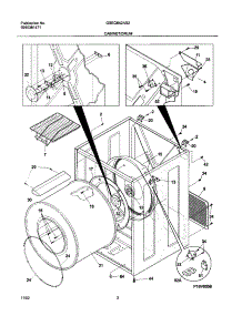 03 - Cabinet / Drum parts for Frigidaire Dryer GSEQ642AS2 from AppliancePartsPros.com