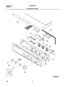 07 - Controls / Top Panel parts for Frigidaire Dryer GSEQ642AS2 from AppliancePartsPros.com