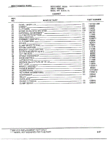 Cabinet Page 2 parts for Frigidaire Freezer 80656-7A from AppliancePartsPros.com