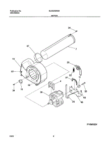 09 - Motor parts for Frigidaire Dryer GLGQ332AS4 from AppliancePartsPros.com
