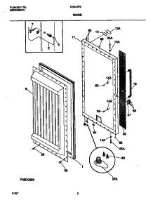 02 - Door parts for Frigidaire Freezer B30LSPSC1 from AppliancePartsPros.com