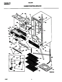 03 - Cabinet / Control / Shelves parts for Frigidaire Freezer B30LSPSC1 from AppliancePartsPros.com