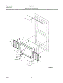 11 - Mounting parts for Frigidaire Air Conditioner FAL104K1A1 from AppliancePartsPros.com