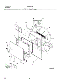 05 - Front parts for Frigidaire Dryer GLGR331AS3 from AppliancePartsPros.com