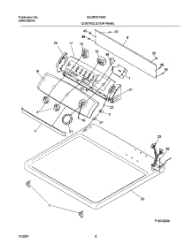 07 - Control Panel parts for Frigidaire Dryer GLGR331AS0 from AppliancePartsPros.com