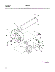 09 - Motor parts for Frigidaire Dryer GLGR341AS4 from AppliancePartsPros.com