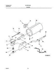 11 - Burner,Valve parts for Frigidaire Dryer GLGR331AS0 from AppliancePartsPros.com