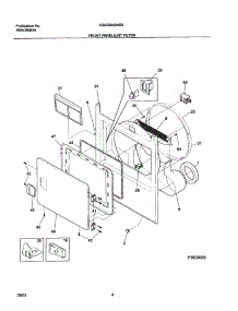 05 - Front parts for Frigidaire Dryer GSGQ642AS3 from AppliancePartsPros.com
