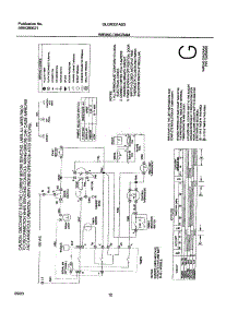 12 - Wiring Diagram parts for Frigidaire Dryer GLGR331AS3 from AppliancePartsPros.com