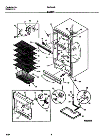 03 - Cabinet parts for Frigidaire Freezer F82F206BW0 from AppliancePartsPros.com