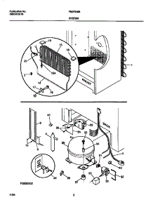05 - System parts for Frigidaire Freezer F82F206BW0 from AppliancePartsPros.com