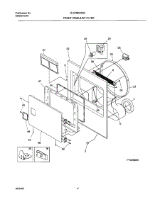 05 - Frnt Pnl,Door parts for Frigidaire Dryer GLGR642AS2 from AppliancePartsPros.com
