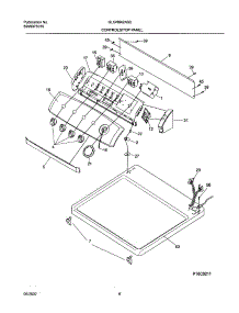 07 - Control Panel parts for Frigidaire Dryer GLGR642AS2 from AppliancePartsPros.com