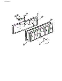 03 - Cabinet Lid parts for Frigidaire Freezer CFS18EL1 from AppliancePartsPros.com