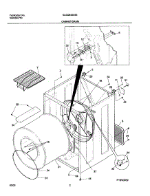 03 - Cabinet parts for Frigidaire Dryer GLGQ642AS3 from AppliancePartsPros.com