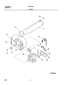 09 - Motor parts for Frigidaire Dryer GLGQ642AS3 from AppliancePartsPros.com