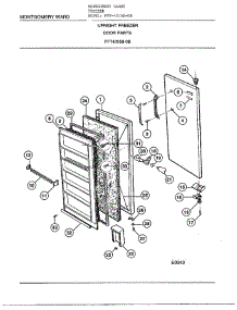Door parts for Frigidaire Freezer 431258-OB from AppliancePartsPros.com