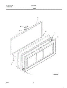 03 - Door parts for Frigidaire Freezer F81C13M3W1 from AppliancePartsPros.com
