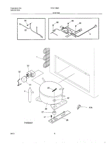 07 - System parts for Frigidaire Freezer F81C13M3W1 from AppliancePartsPros.com