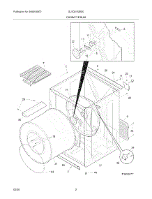 03 - Cabinet / Drum parts for Frigidaire Dryer GLGQ2152ES0 from AppliancePartsPros.com