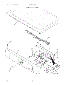 07 - Controls / Top Panel parts for Frigidaire Dryer GLGQ2152ES0 from AppliancePartsPros.com