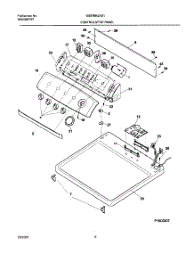 07 - Control Panel parts for Frigidaire Dryer GSER642AS1 from AppliancePartsPros.com