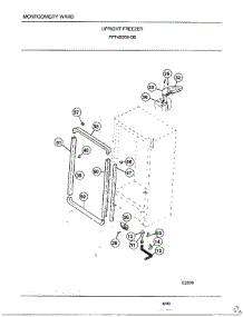 Upright Freezer Page 3 parts for Frigidaire Freezer 45059B from AppliancePartsPros.com