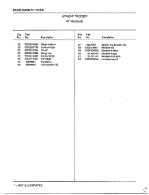 Upright Freezer Page 4 parts for Frigidaire Freezer 45059B from AppliancePartsPros.com