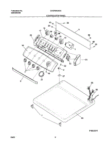 07 - Controls / Top Panel parts for Frigidaire Dryer GSGR642AS5 from AppliancePartsPros.com
