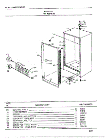 Freezer parts for Frigidaire Freezer 40846-7D from AppliancePartsPros.com