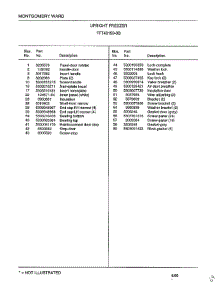 Upright Freezer Page 2 parts for Frigidaire Freezer 46159B from AppliancePartsPros.com