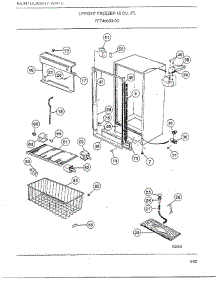 Upright Freezer 15 Cubic Feet Page 3 parts for Frigidaire Freezer 46659-0C from AppliancePartsPros.com