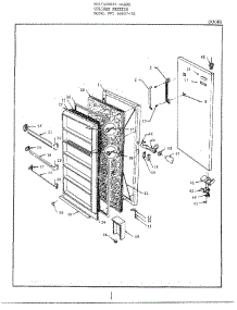 Doors parts for Frigidaire Freezer 46857A from AppliancePartsPros.com